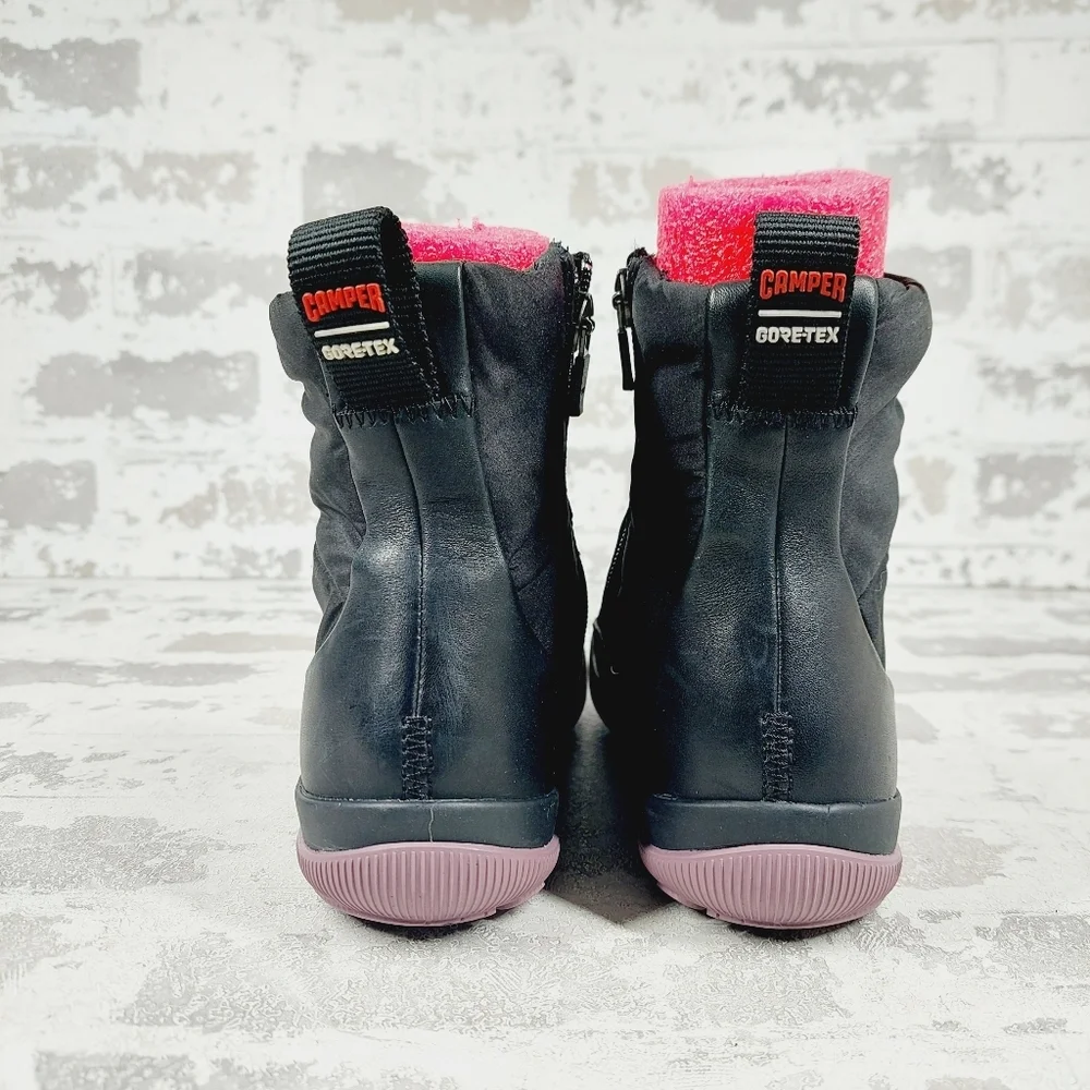 Camper Peu Pista GORE-TEX Black Ankle Boots W974 - Picture 6 of 12